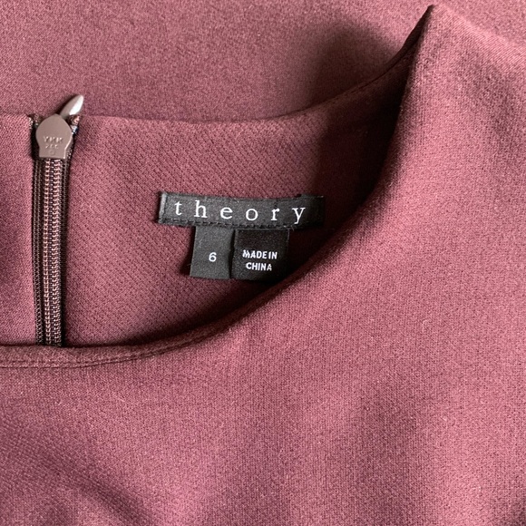 Theory Burgundy Mini dress - Picture 5 of 6